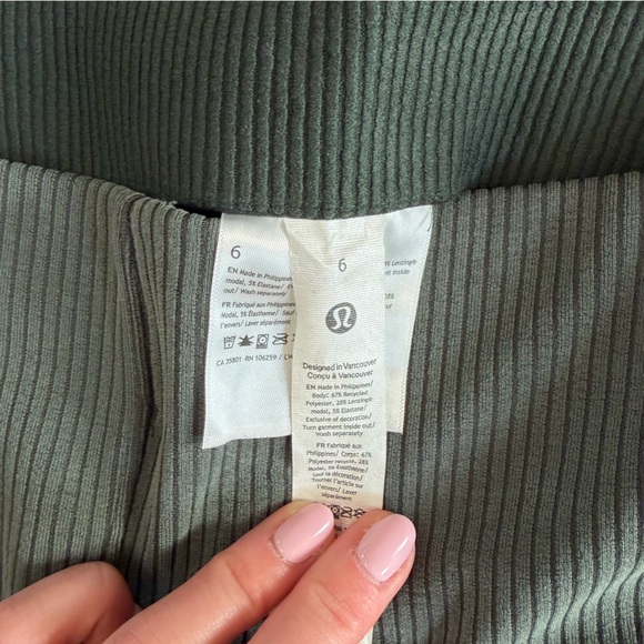 Lululemon Ribbed Softstreme Flared Pants Regular - Picture 6 of 6